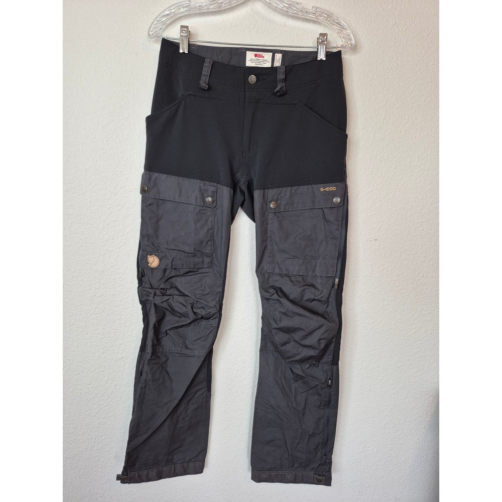 Fjallraven Keb Trousers Women's US 27-28 Black G-1000 Trekking Hiking Pants